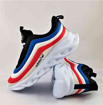 Кросівки Adidas Air Boost Білі Чоловічі Адідас Розмальовка Франція (розміри: 42,43,44) Відео Огляд Дніпро