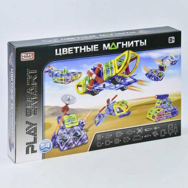 Конструктор магнітний Play Smart 54 деталі (2429 12/2) Чернигов - изображение 1