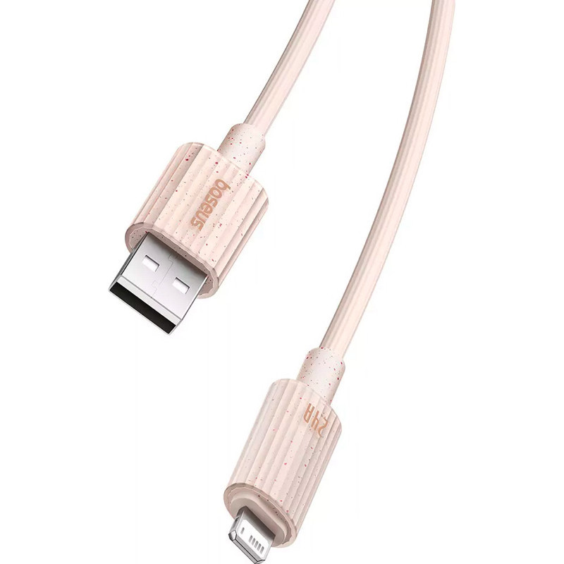 Кабель Baseus Habitat Series Fast Charging Cable USB to iP 2.4A 2m Wheat Pink Киев - изображение 4
