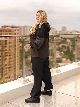 Стильний жіночий костюм з плащівки "Wolf"| Норма і батал Київ