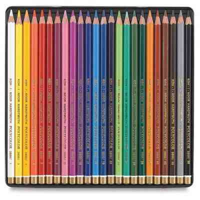 Карандаши цветные Koh-i-Noor Polycolor художественные металл. пенал 24 цветов (3824024002PL) Винница