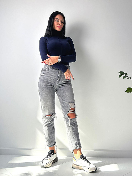 Жіноча тепла базова водолазка "Kelly" оптом | Норма 46-48, Темно-синій Київ - фото 3