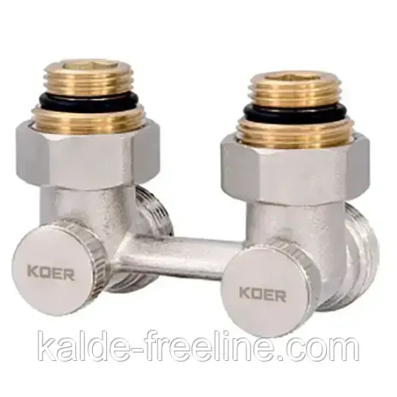 Вузол нижнього підключення радіатора кутовий 3/4" KOER KR.1132 (бінокль) Харків