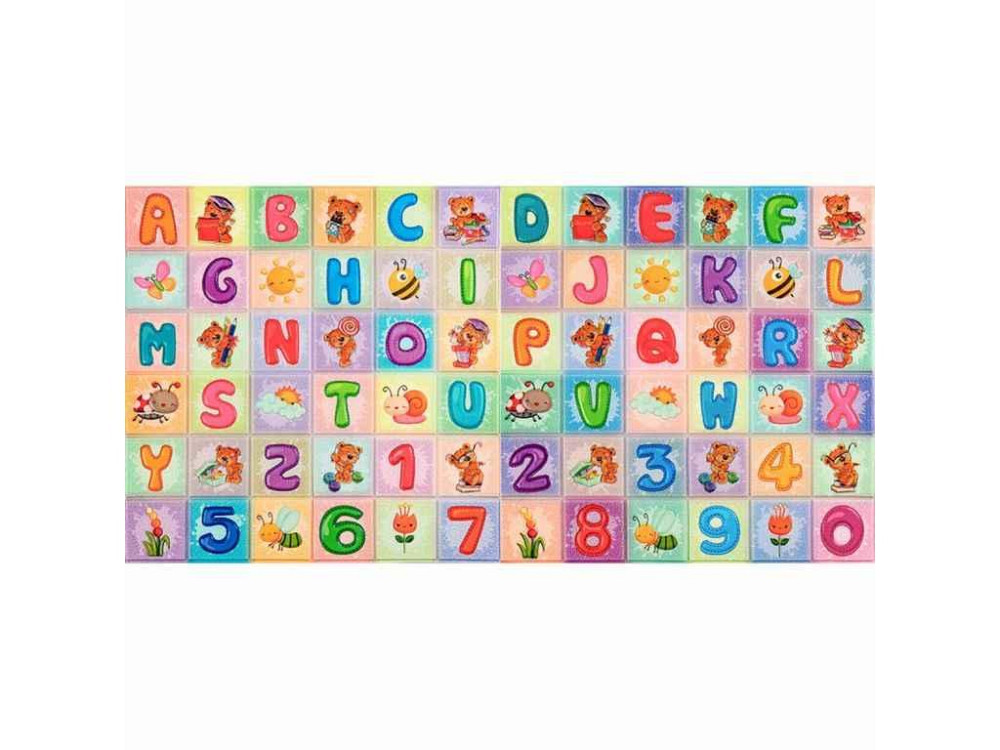Панель стінова 3D 700 * 1400 * 4мм Абетка (2шт) SW-00002352 ТМ STICKER WALL Київ - фото 1