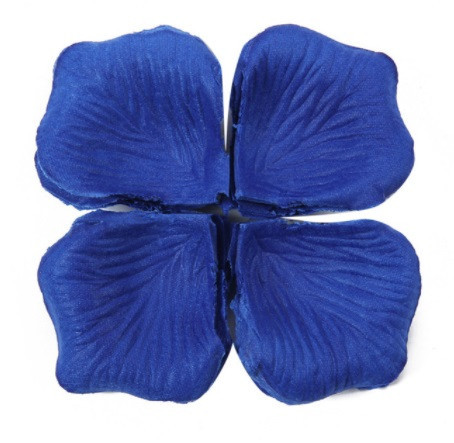 Искусственные лепестки роз декоративные 45 на 40 мм синий Киев - изображение 3