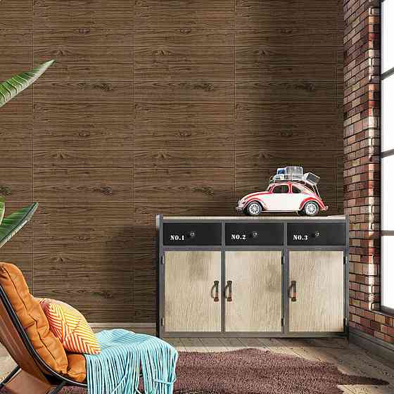 Декоративная 3D панель самоклейка 700x700x5мм Темный дуб (083) SW-00000018 Киев