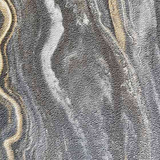 Шпалери метрові вінілові на флізелін дизайнерські Erismann Elle абстракція смуги хвилі чорні сірі золотом Київ