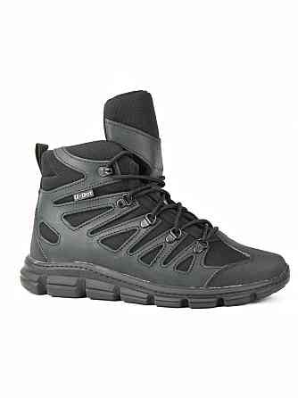 Тактичні чоловічі черевики ГРИЗЛІ , чорні, демісезонні, міцні, шкіряні, дихаюча підкладка, анатомічна устілка Львів