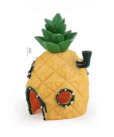 Декор для акваріума Будинок Губки Боба 13 на 7,5 на 7,5 см жовтий Київ