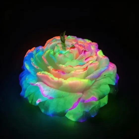 Свічка Півонія низькотемпературна люмінесцентна GlowKink різнокольорова, VIP-концентрація, 91 г Sex Aura Київ