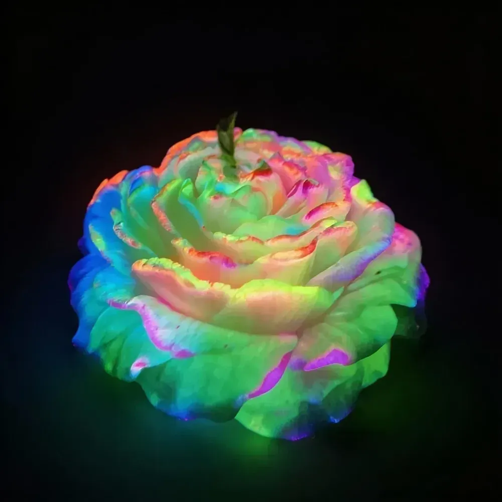 Свічка Півонія низькотемпературна люмінесцентна GlowKink різнокольорова, VIP-концентрація, 91 г Sex Aura Київ - фото 3