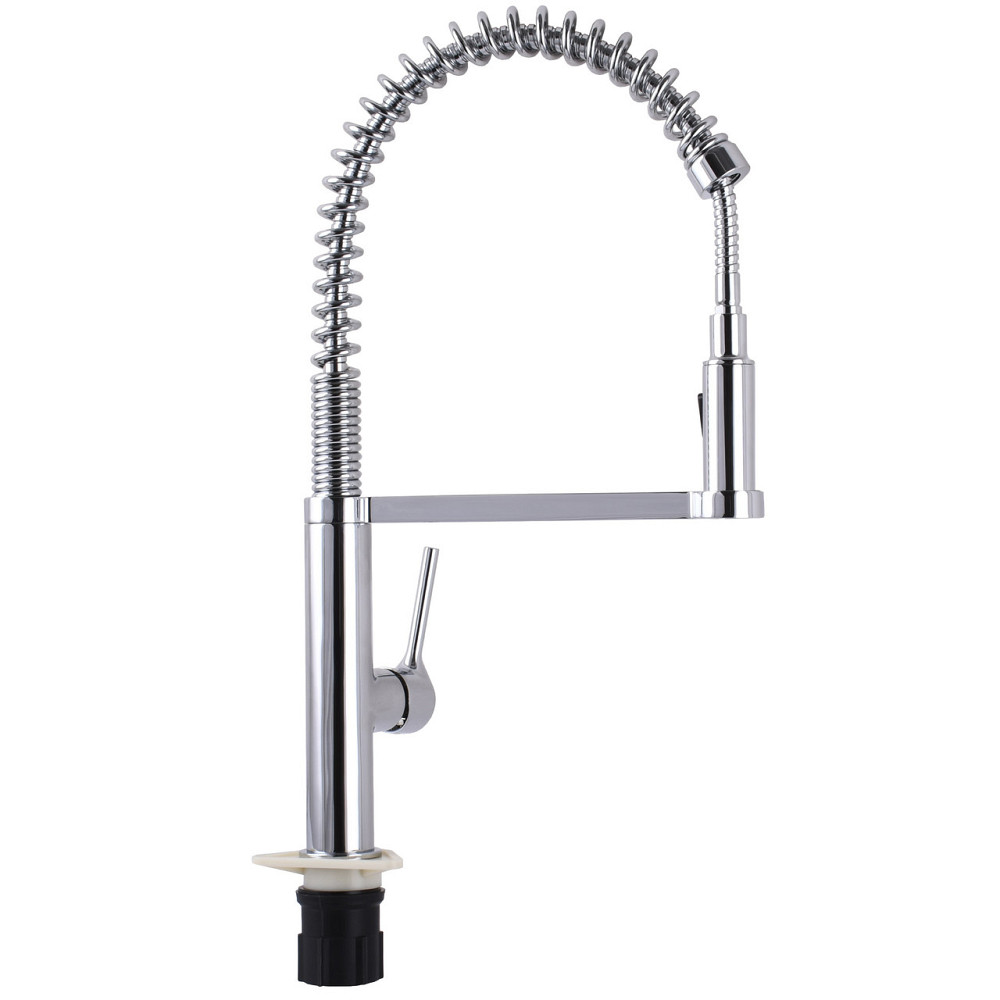 Змішувач для кухні TOPAZ SARDINIA TS-08401-H71 Гнучкий вилив на пружині, з душовою насадкою (000027422) Київ - фото 5