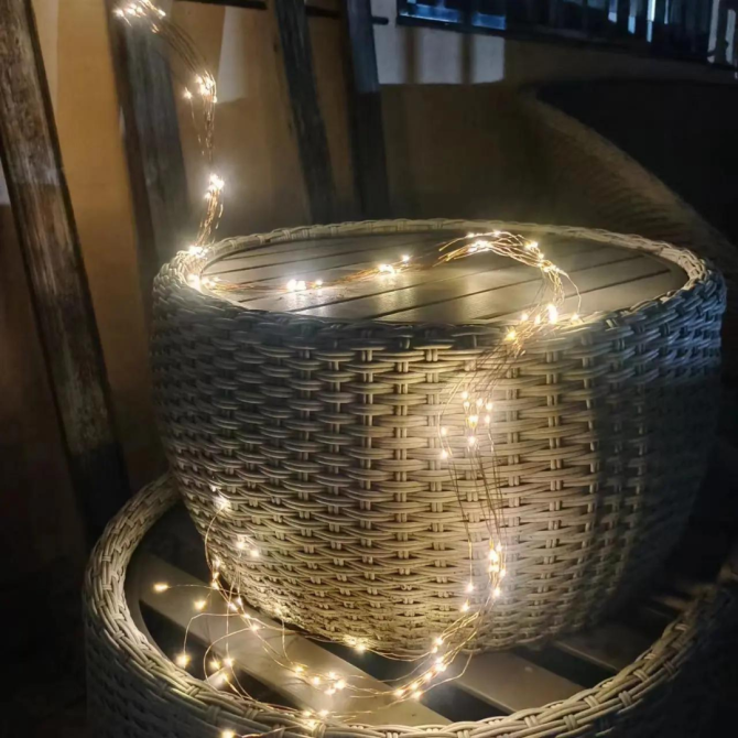 Роса пучок 2 метри 10 ниток Niki Light кінський хвіст з пультом керування 200 Led гірлянда для ялинки на 8 режимів теплий білий Київ - фото 9