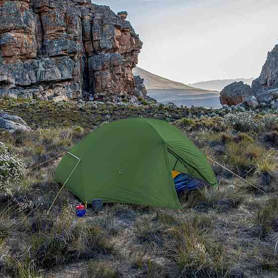 Намет надлегкий двомісний з футпринтом Naturehike Mongar NH17T007-M, 210T, темно-зелений Київ