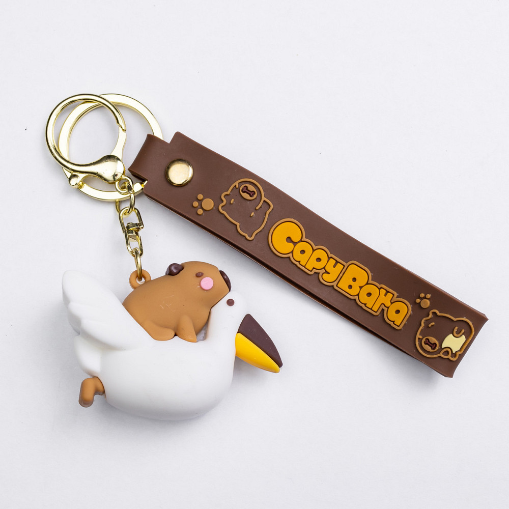 Брелок Капибара на пелікана для ключів та рюкзака Київ - фото 1