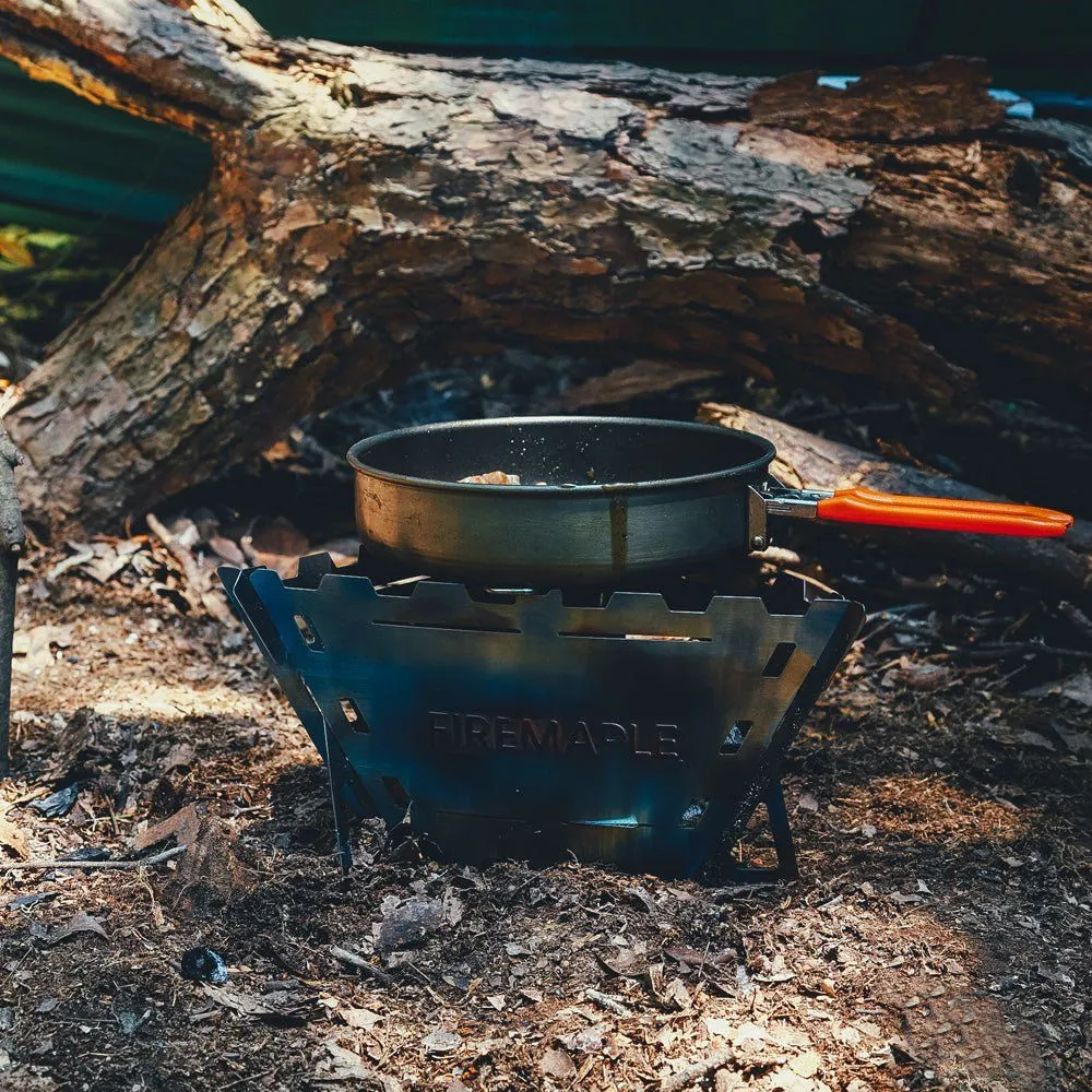 Сковорідка туристична Fire Maple Feast FP (діаметр 19.4 см) рифлене дно Київ - фото 6