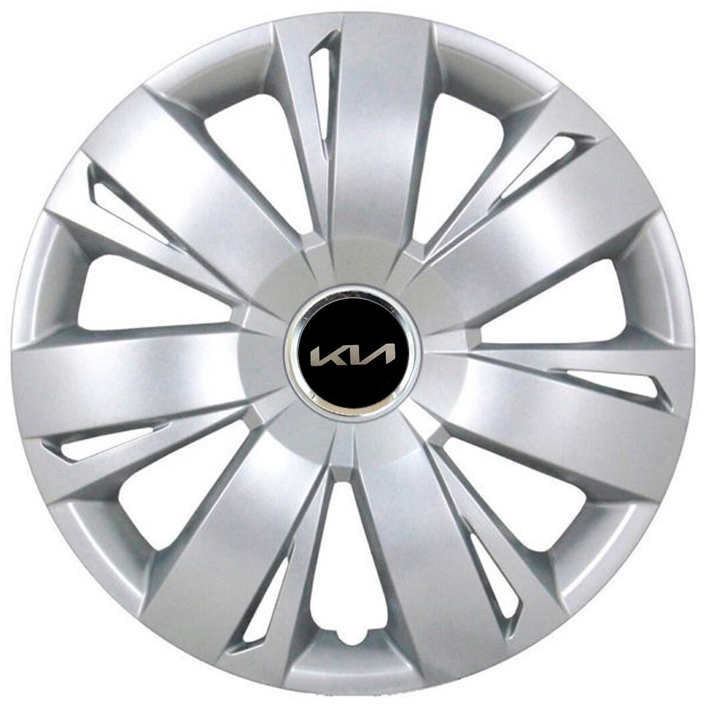 Автомобільні модельні ковпаки R16 Kia NEW 411 4шт, SJS, сріблясті Київ - фото 1