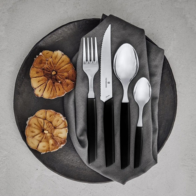 Кухонна столова ложка Swiss Modern Table (Чорна) Вінниця - фото 5