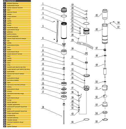 Насос скважинный с повышенной уст-тью к песку OPTIMA PM 3SDm2,5/10 0,37 кВт 46м + 15 м кабель (000019661) Киев