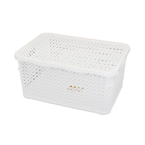 Кошик 2,5л з кришкою білий Pearl ELIF Житомир