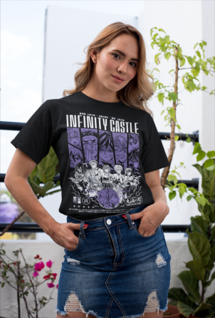 Футболка для мальчика аниме Истребитель демонов оверсайз (рост от 165 до 180 ) Черний AnimeJ0350m Днепр