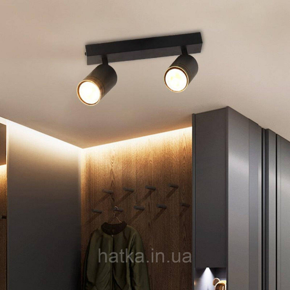 Спот INN-23697BK VALESO черный на 2 плафона Киев - изображение 1