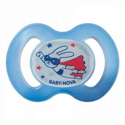 Пустушка Baby-Nova Superhero нічна 6-18 міс. блакитна (3962484) Вінниця