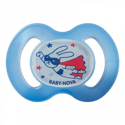 Пустушка Baby-Nova Superhero нічна 6-18 міс. блакитна (3962484) Вінниця - фото 1