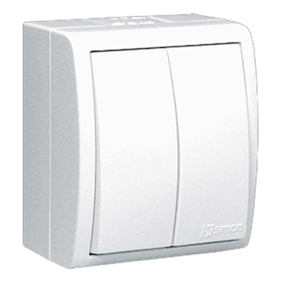 Вимикач Simon IP54, білий (AQW5/11) Вінниця - фото 1