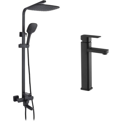 Душевой гарнитур Kroner Edelstahl Kubus-SCH063 + змішувач Edelstahl Kubus-SCH010-3 (CVS30177) Винница - изображение 1