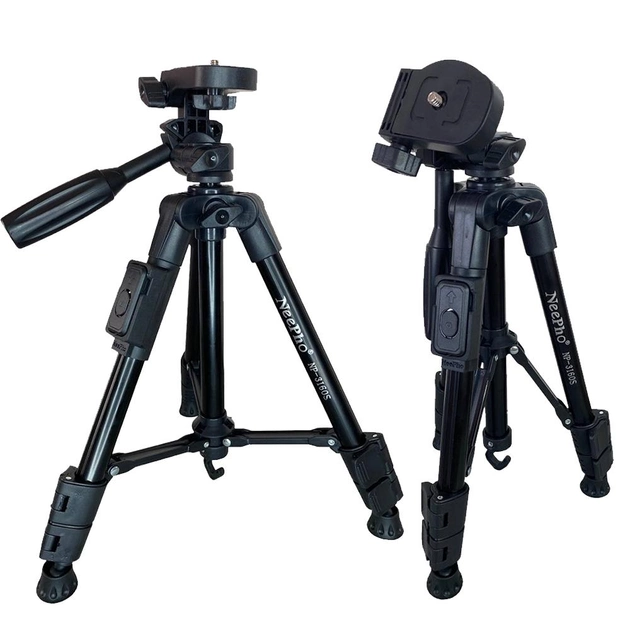 Універсальний штатив NeePho NP-3160S не знімний майданчик + тримач + пульт (30-68.5см) Чорний Вінниця - фото 9