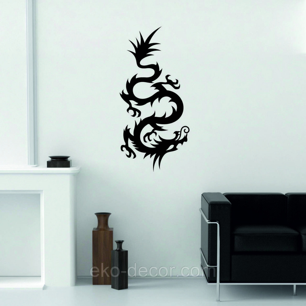 Декоративное настенное Панно «Дракон» , Декор на стену 110*52 см, Черный Киев - изображение 8