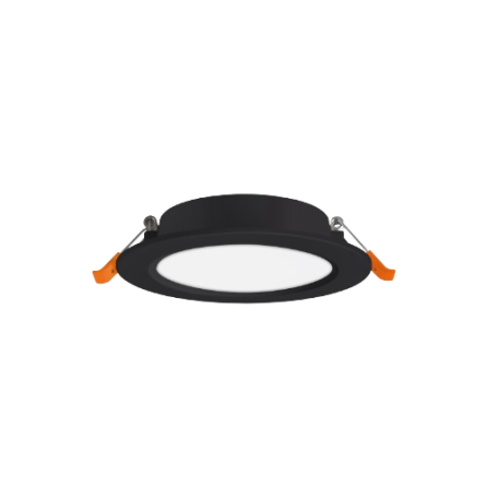 LED Світильник врізний круглий 6W 5000К чорний VL-DLBR-065B Videx Житомир