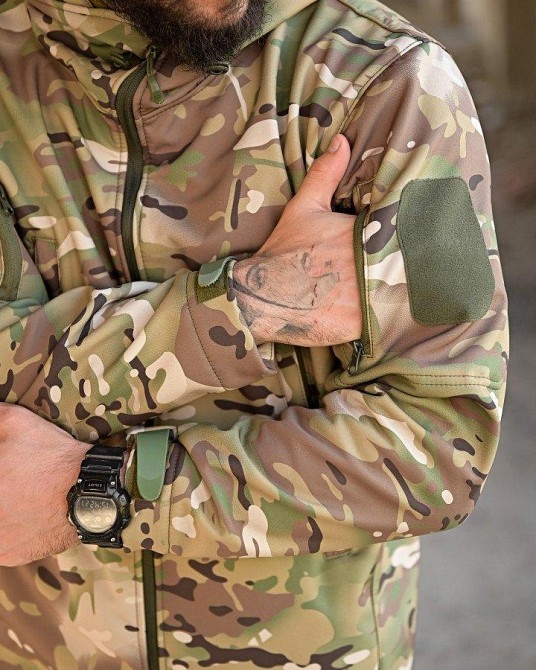 Демисезонная куртка софтшел TENNESI мультикам  ПП7972 Одесса - изображение 3