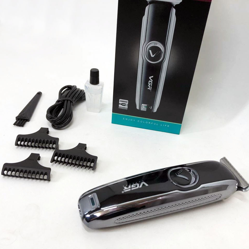 Професійна машинка для стрижки волосся, Тример з регульованою довжиною, Електронна машинка для стрижки PD-34 Львів - фото 10