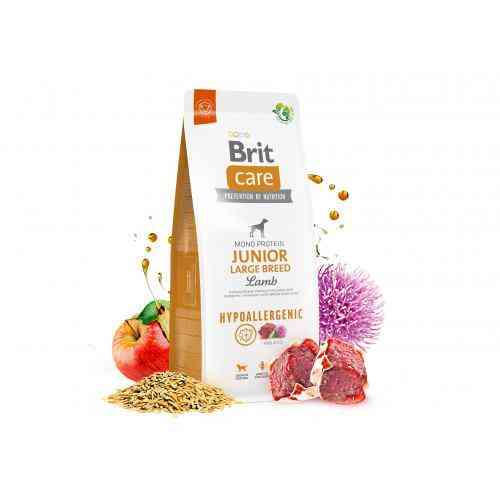 Сухой корм Brit Care Dog Hypoallergenic Junior Large Breed для молодых собак больших пород, гипоаллергенный с ягненком, 1 кг Киев