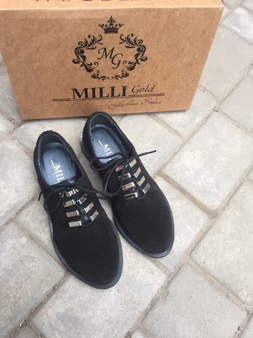 MILLI GOLD Туфлі жіночі MILLI GOLD 385-1605 чорні (весна-осінь, замша натуральна) (2690) 37р.38 Коломыя - изображение 2