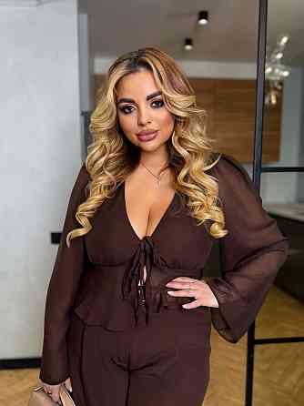 Жіноча стильна кофточка шифон Шоколад, 46/48 Одеса