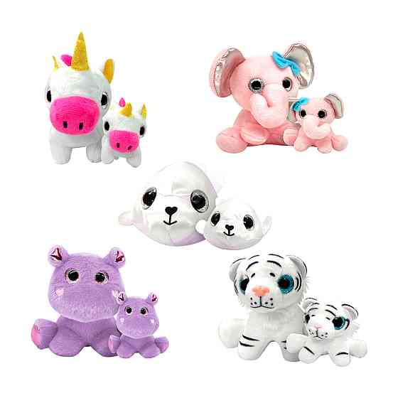 Набір м’яких іграшок-сюрпризів у кулі Surprizamals S4 – Мама та малюк Днепр