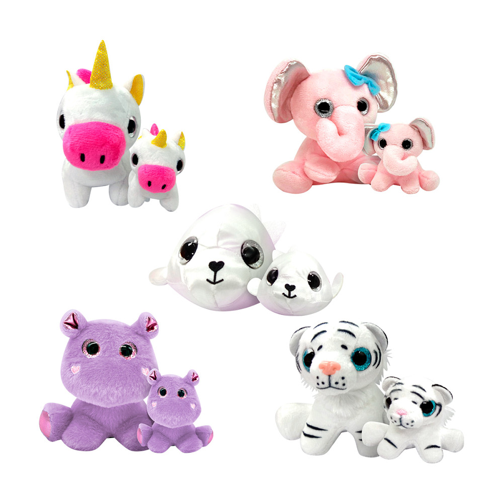 Набір м’яких іграшок-сюрпризів у кулі Surprizamals S4 – Мама та малюк Днепр - изображение 2