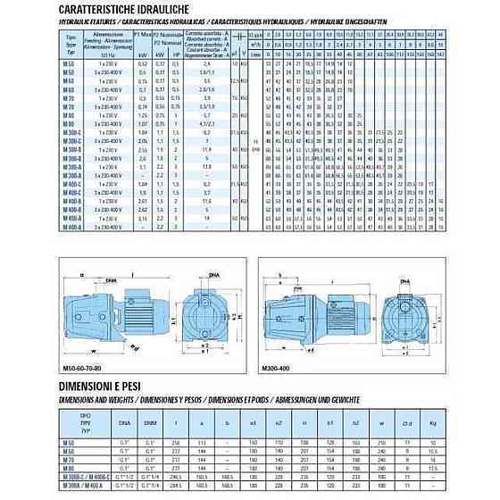 Насос центробежный M-300B 1.5 кВт SAER (7 м3/ч, 60 м) (000015611) Киев