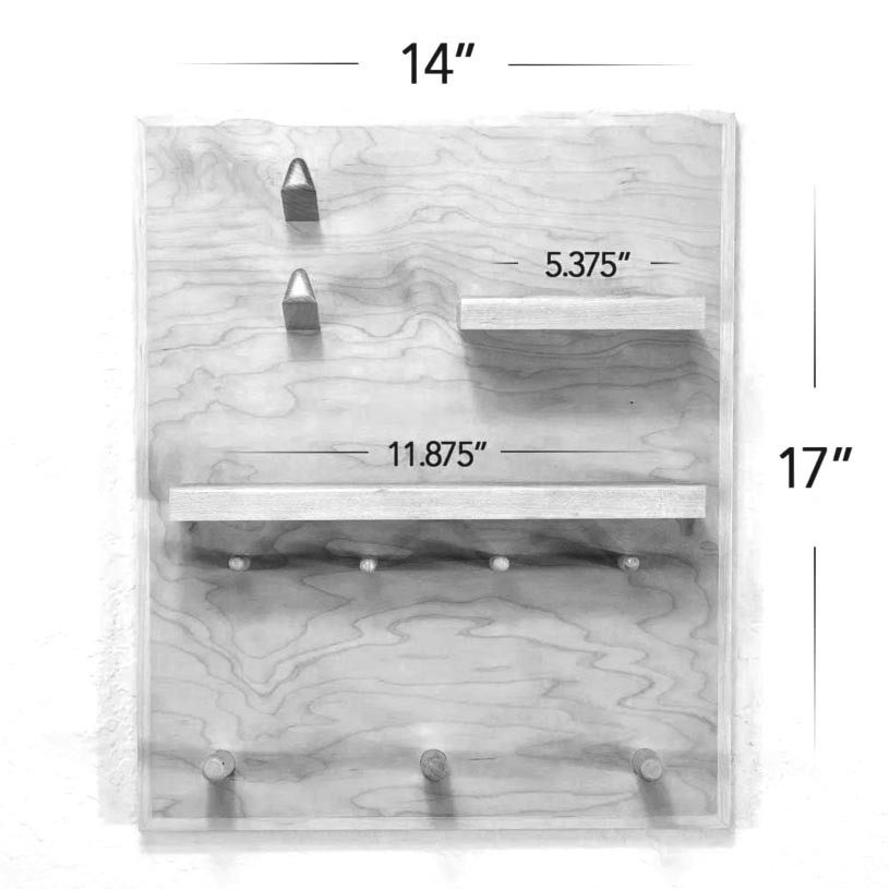 Ключниця дерев'яна "Домін" мокко Миколаїв - фото 2
