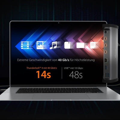 Порт-репликатор J5create Dock-Station USB-C 11-in-1 (Thunderbolt/PD/картридер/USB-A/USB-C) (JTD562-EN) Винница - изображение 2