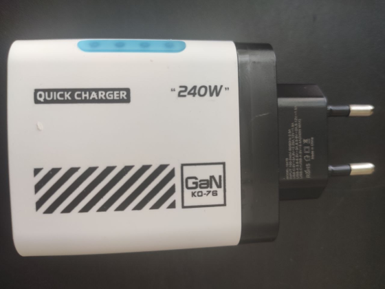 Мережевий зарядний пристрій 240W на 5 портів 3 Type-C і 2 USB QC 3.0 швидка зарядка для гаджетів Одеса