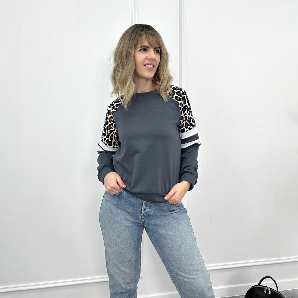 Женский свитшот со вставками 