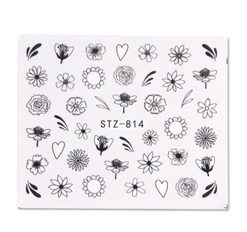 На ногти наклейки черные - размер наклейки 6*5см, инструкция по применению есть в описании Киев - изображение 1