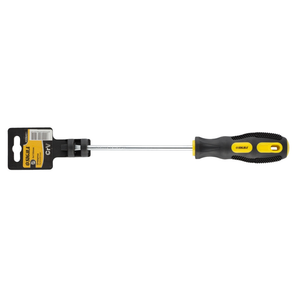Отвертка SL6.0×150мм CrV SIGMA (4006401) Ровно - изображение 4
