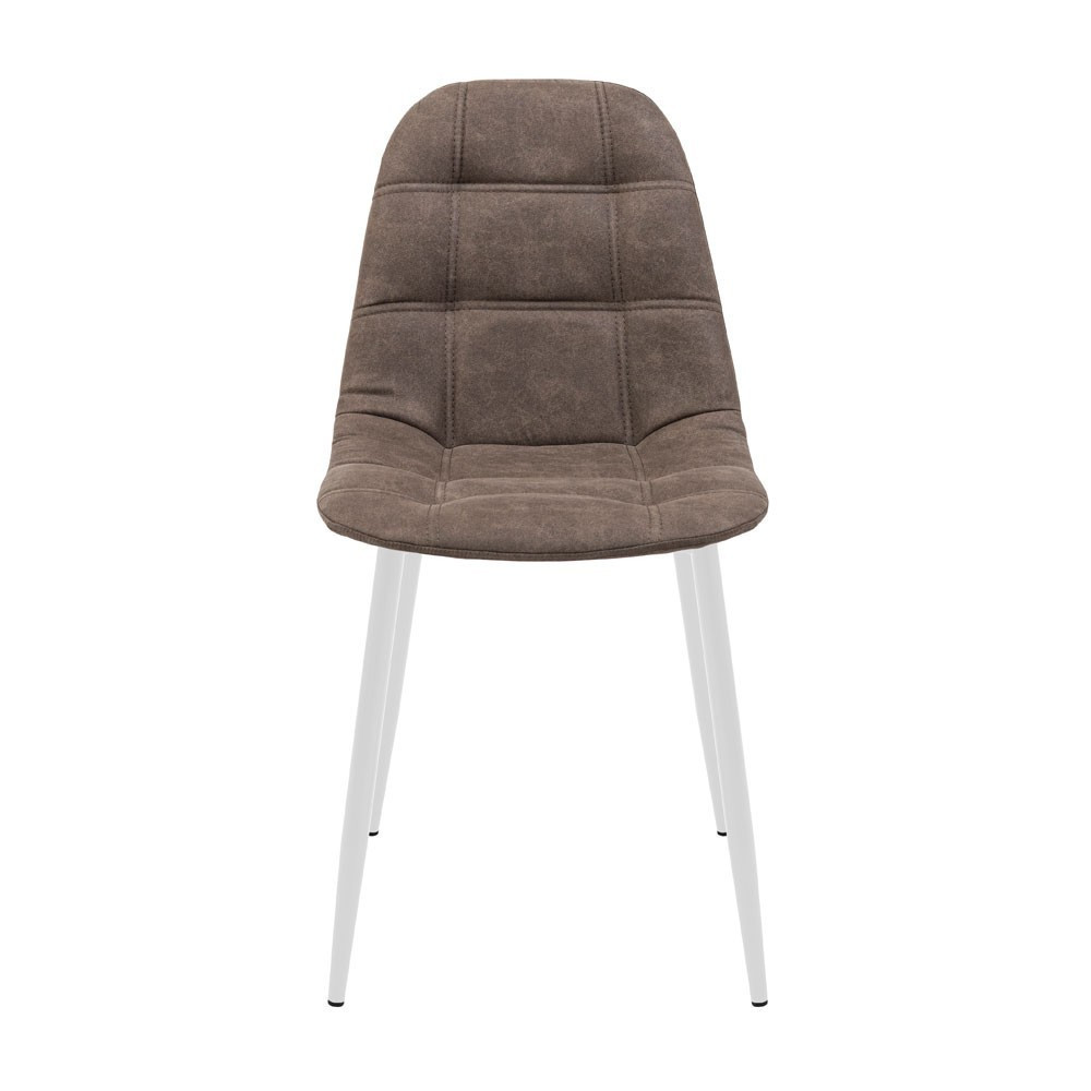 Стілець крісло м'який SplitDesign U Jeep 23 білі ніжки Коричневий Київ - фото 2