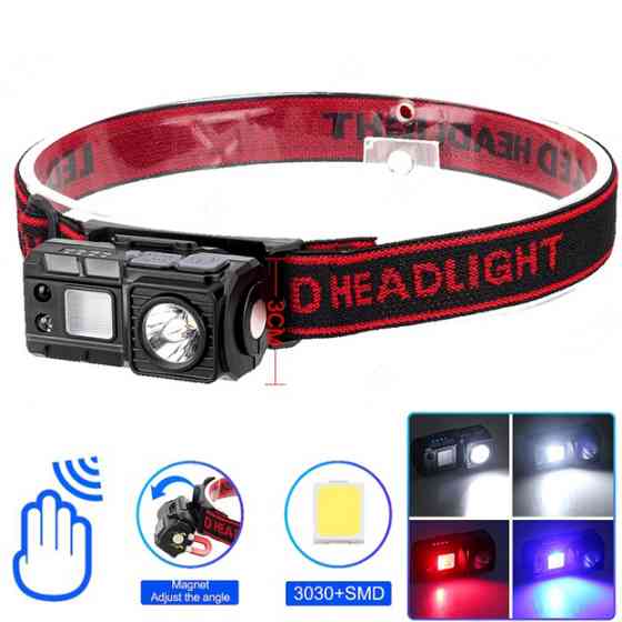 Мощный аккумуляторный налобный фонарик 6541-3030+SMD, Портативный светодиодный налобный фонарь CS-16 Львов