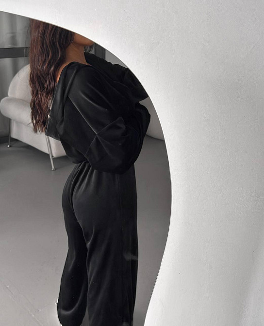 Женский плюшевый прогулочный костюм двойка: кофта и штаны турецкий велюр Одесса - изображение 4